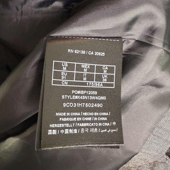 Guess Men's Chambray Sport Coat, Single Breast, Charcoal Gray Sz Medium 2/$50 - Picture 14 of 16